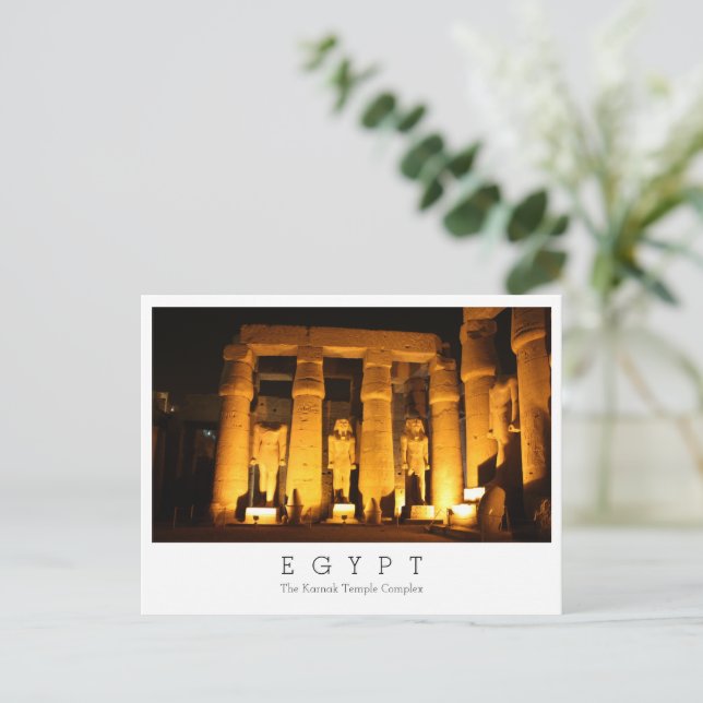 Postale Complexe du temple de Karnak, Egypte, Carte postal (Debout devant)