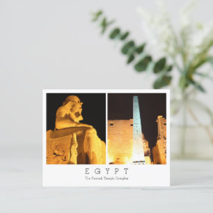 Postale Complexe du temple de Karnak, Egypte, Carte postal