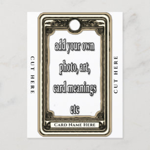 Postale Concevez votre propre carte Tarot