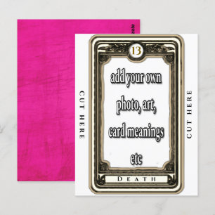 Postale Concevoir La Carte Death Tarot