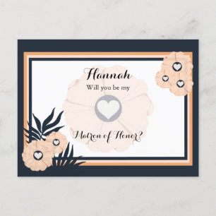 Postale Cool Nectar Maid of Honor Demander une carte posta
