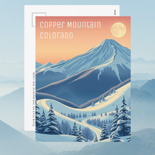 Postale Copper Mountain Colorado Vacances ski Carte postal