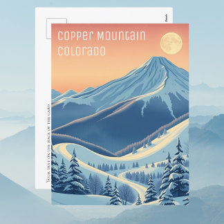 Postale Copper Mountain Colorado Vacances ski Carte postal
