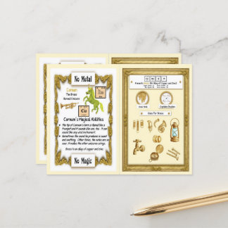 Postale Cornum - Corne de laiton Unicorn Carte de jeu