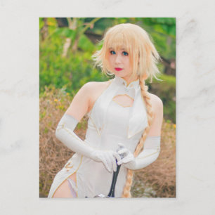 Postale Cosplay Anime Plutôt Asiatique Beauté Photo Carte 