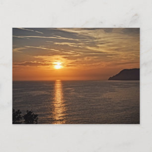 Postale Coucher de soleil dans les Cinque Terre, Carte pos