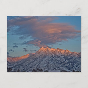 Postale Coucher de soleil sur la gamme Wasatch - Carte pos