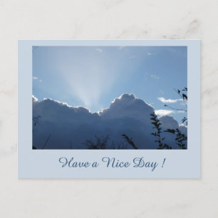 Postale Coupe De Nuages Silverlinants. Ayez une carte post