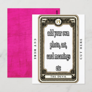 Postale Créez La Carte Devil Tarot