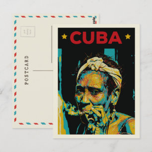 Postale Cuba Caraïbes femme typique de La Havane Carte pos