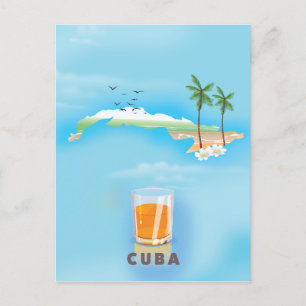 Postale Cuba Carte illustrée affiche de voyage