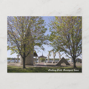 Postale Davenport, Iowa - Lindsay Park Sculptures Carte po
