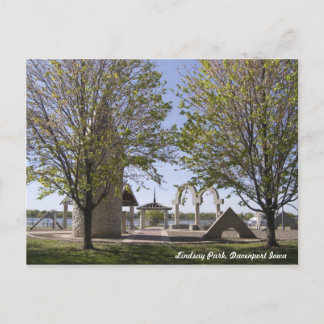 Postale Davenport, Iowa - Lindsay Park Sculptures Carte po