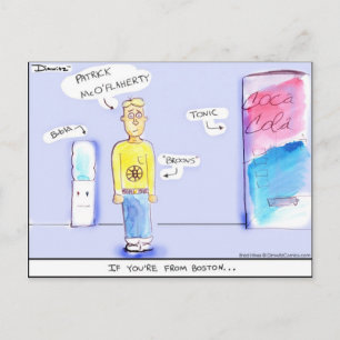 Postale Dimwitz Comics "If You are from Boston" Carte post