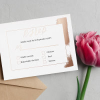 Carte de boîtier RSVP déchargée avec option de men