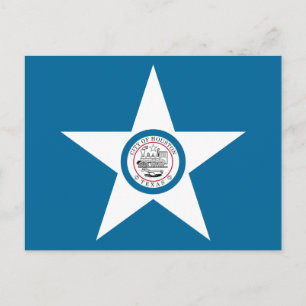 Postale Drapeau de la ville de Houston, Texas Carte postal