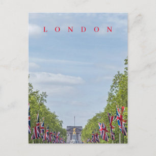 Postale Drapeaux Union Jack de Londres sur la carte postal