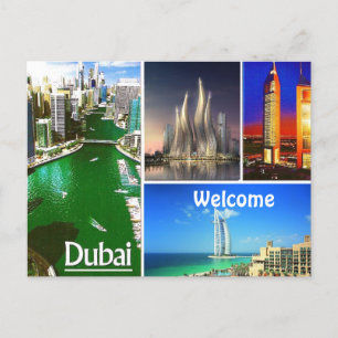POSTALE DUBAI FOURRE-TOUT DESIGN PAR MOJISOLA UNE CARTE PO