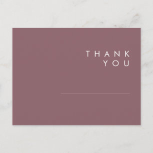 Postale Dusty Boho Carte de remerciement de mariage viol