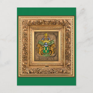 Postale Dutch Van Westervelt Famille Armoiries Carte posta