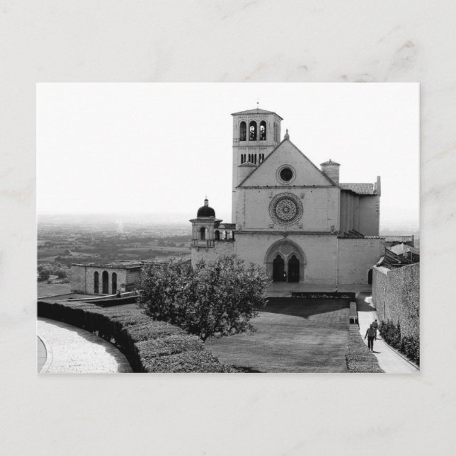 Postale Église de St. François d'Assise, Italie, Carte pos (Devant)