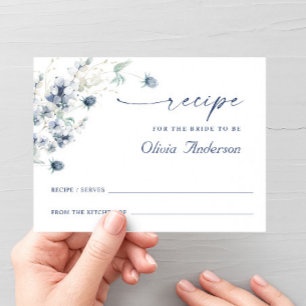 Postale Elégante carte de recette de Fête des mariées Boho