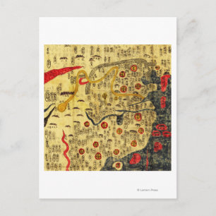 Postale Empire Ming, Chine Carte panoramiqueChine