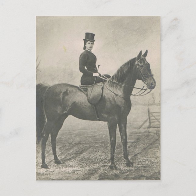 Postale Empress Elisabeth d'Autriche sidesaddle Carte post (Devant)