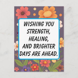 Postale "Envoi de Lumière et d'Amour" – Carte de Bon Rétab