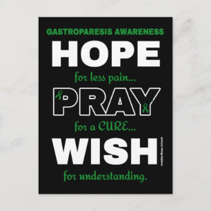 Postale Espoir Prière Souhaite...Gastroparesis Carte Posta