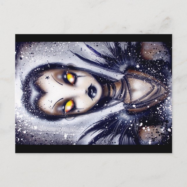 Postale Esquiver des couteaux et lancement de la carte (Devant)