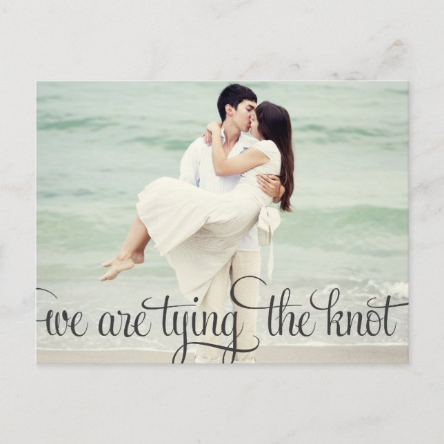 Postale Faire-part Calligraphie Whimsical Enregistrer la date Carte p (Devant)
