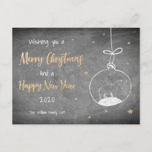 Postale Faire-part Carte de Noël