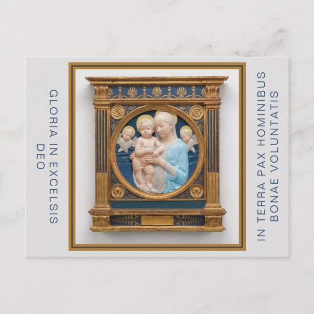 Postale Faire-part Carte de Noël d'Andrea Della Robbia (Devant)