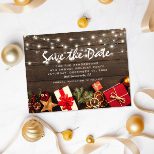 Postale Faire-part Carte de Noël Rustique pour Fête de Noël - Enregis
