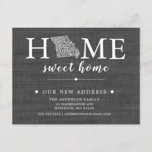 Postale Faire-part Carte de poste de transfert d'état MISSOURI