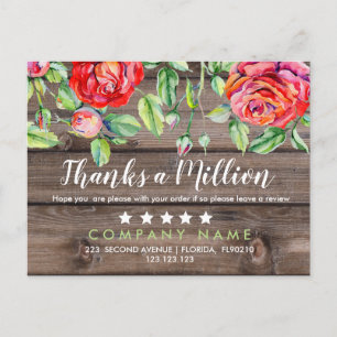 Postale Faire-part Carte de remerciement pour achat de carte de remer