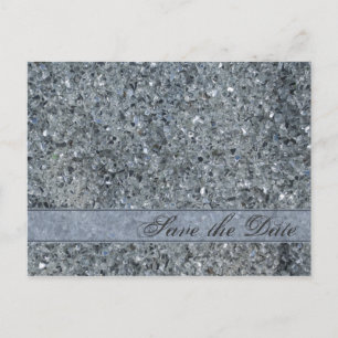 Postale Faire-part Carte de sauvegarde de date de mariage à faux écla