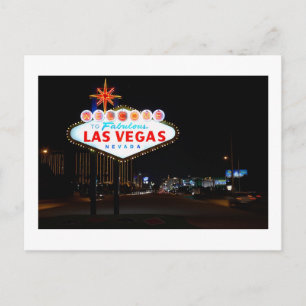 Postale Faire-part Carte de sauvegarde de date Las Vegas By Night