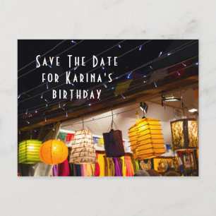Postale Faire-part Carte de vœux d'anniversaire Save The Date