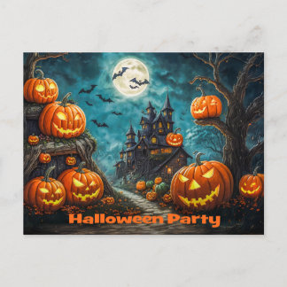 Postale Faire-part Carte d'invitation pour une fête d'Halloween