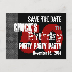 Postale Faire-part Carte Modern Save the Date pour une fête d'anniver
