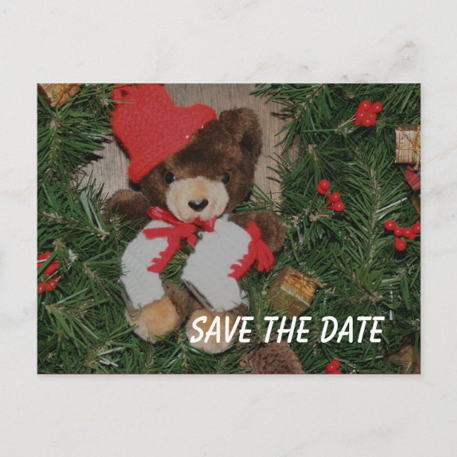 Postale Faire-part Couronne de l'ours "Save The Date" Carte de vœux d (Devant)