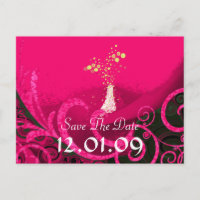Enregistrer la date Rasberry Cala Lily Carte posta