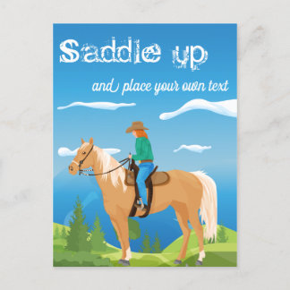 Postale Faire-part Événement d'équitation - Carte d'invitation