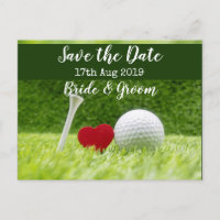 Golf Enregistrez la date pour carte d'invitation d