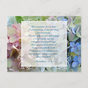 Postale Faire-part Hydrangea Wedding Enregistrer la Date Carte Postal