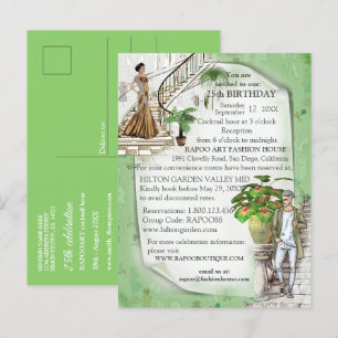 Postale Faire-part La carte de annonce de la conception de mode