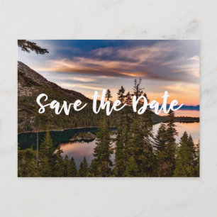 Postale Faire-part Lac Tahoe - Sauvegarder la date sur une carte post