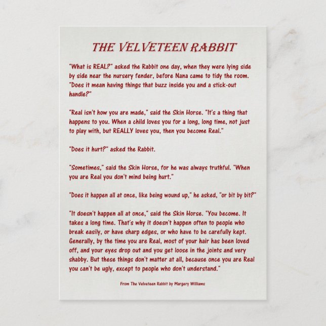 Postale Faire-part Le lapin de velventine - quel est vrai ?  Carte (Devant)